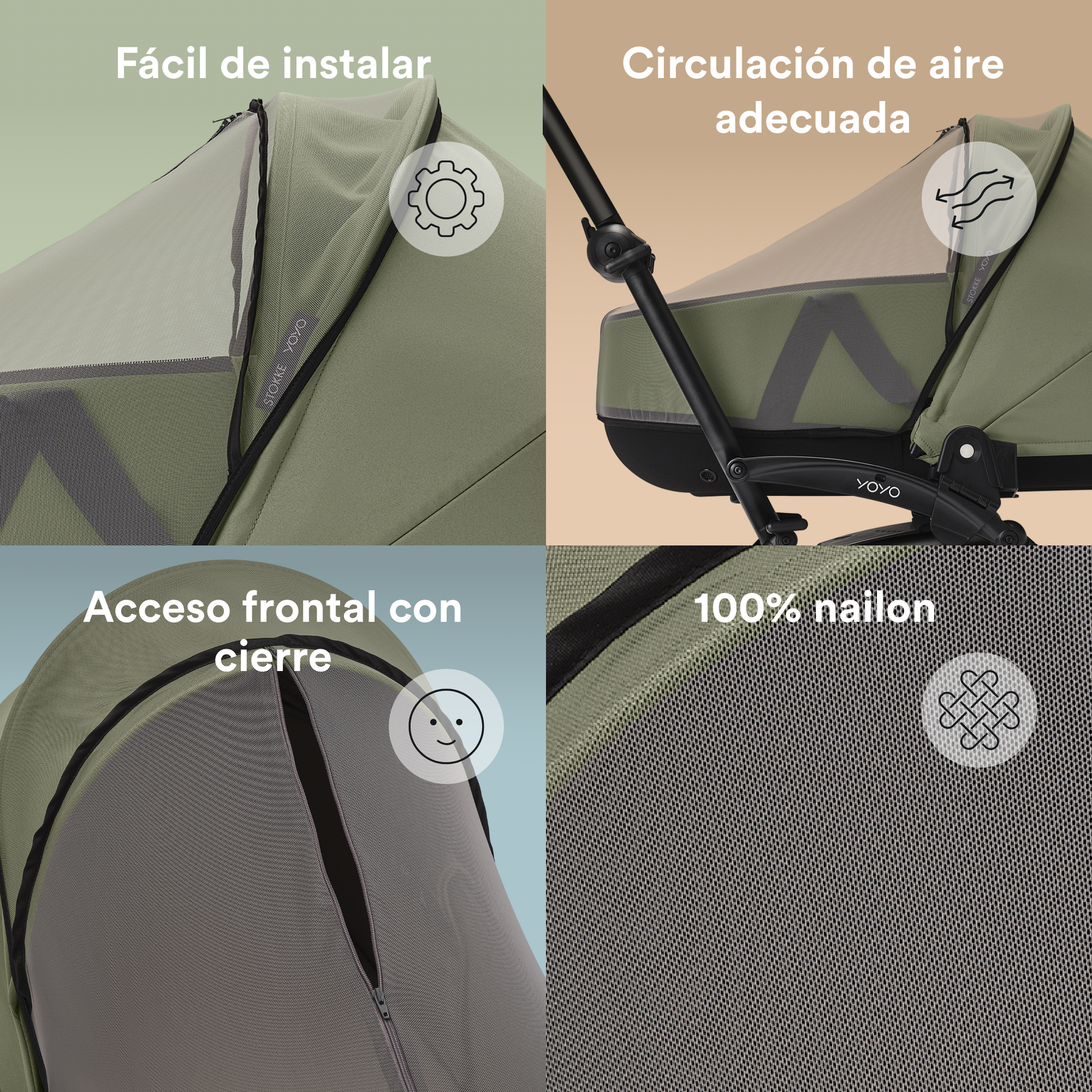 Mosquitera para Moisés | Coche compacto Stokke® YOYO³