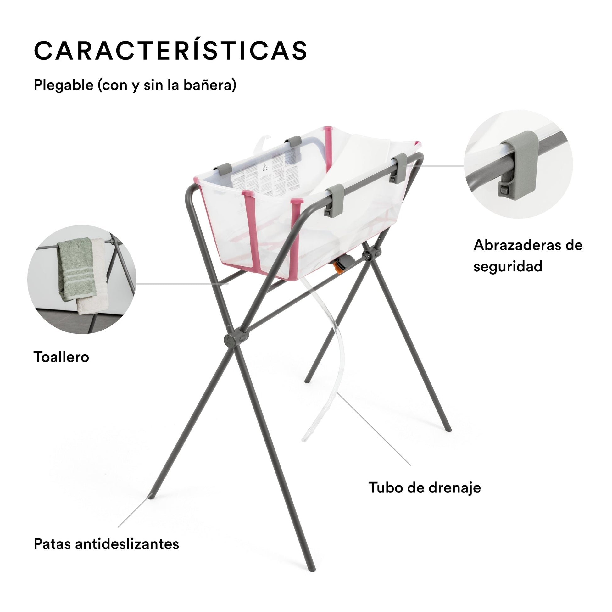 (PE) Soporte Patas | Tina Flexi Bath