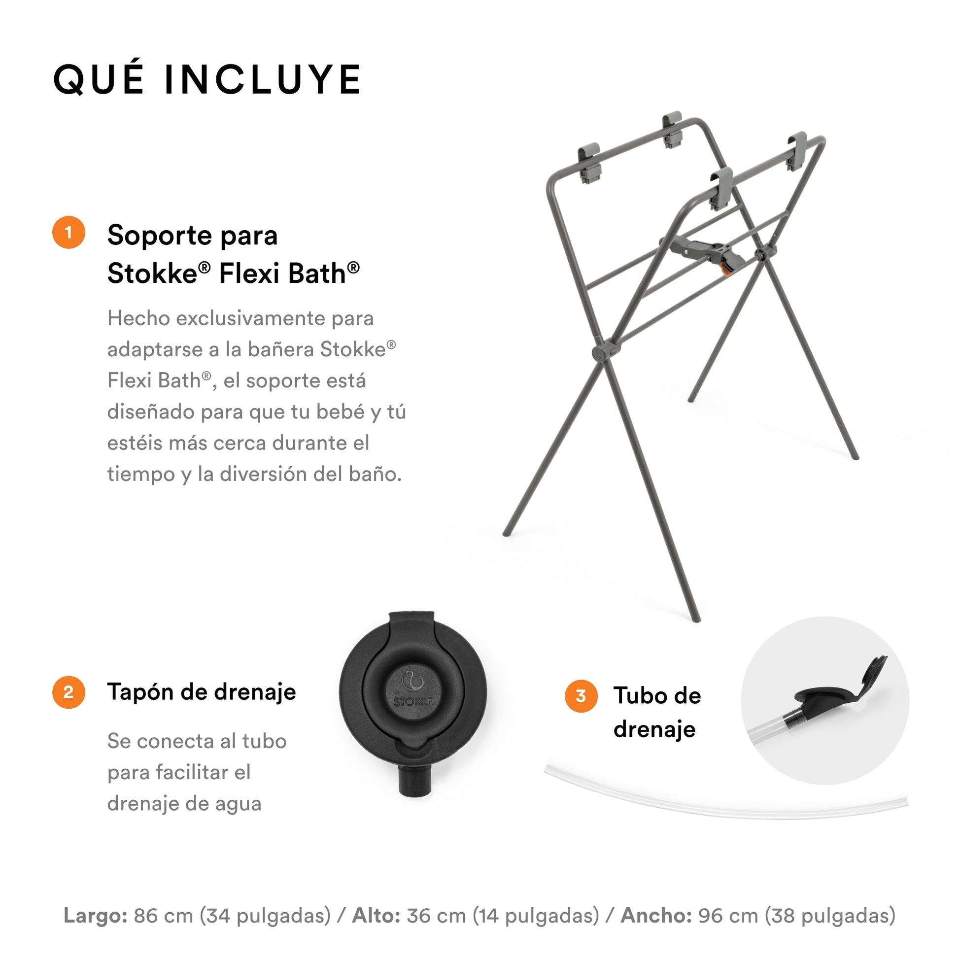 (PE) Soporte Patas | Tina Flexi Bath