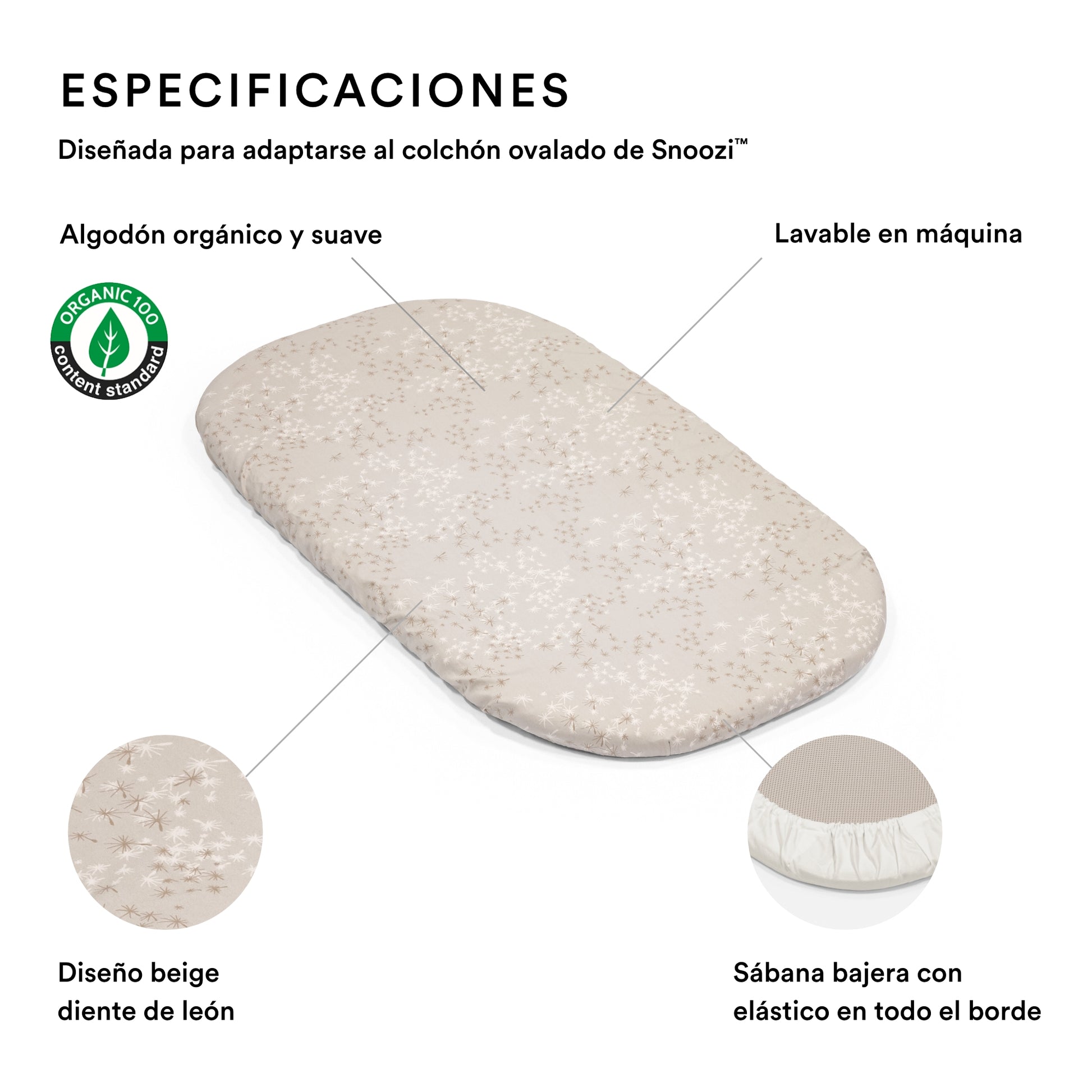 Sábana Bajera para Moisés Stokke® Snoozi™