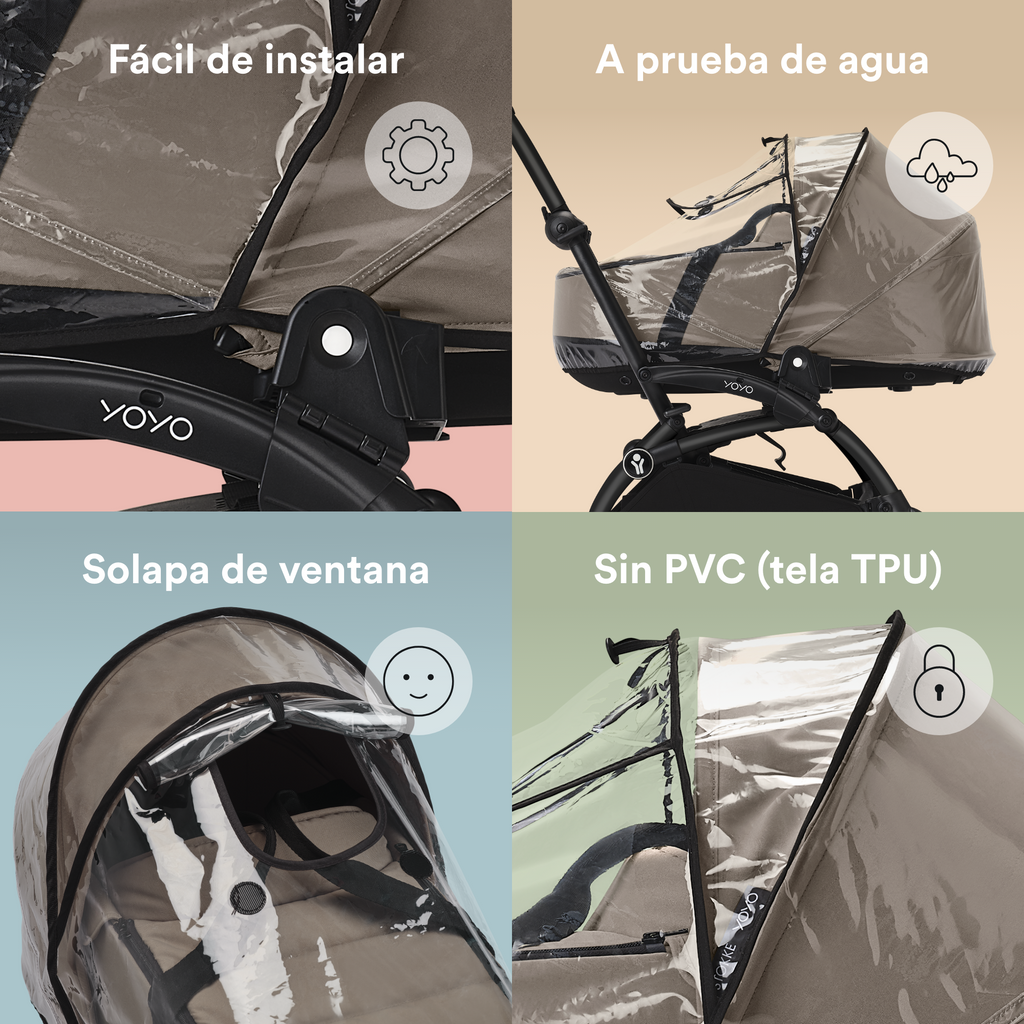 Protector Lluvia Moisés | Coche compacto  Stokke® YOYO³