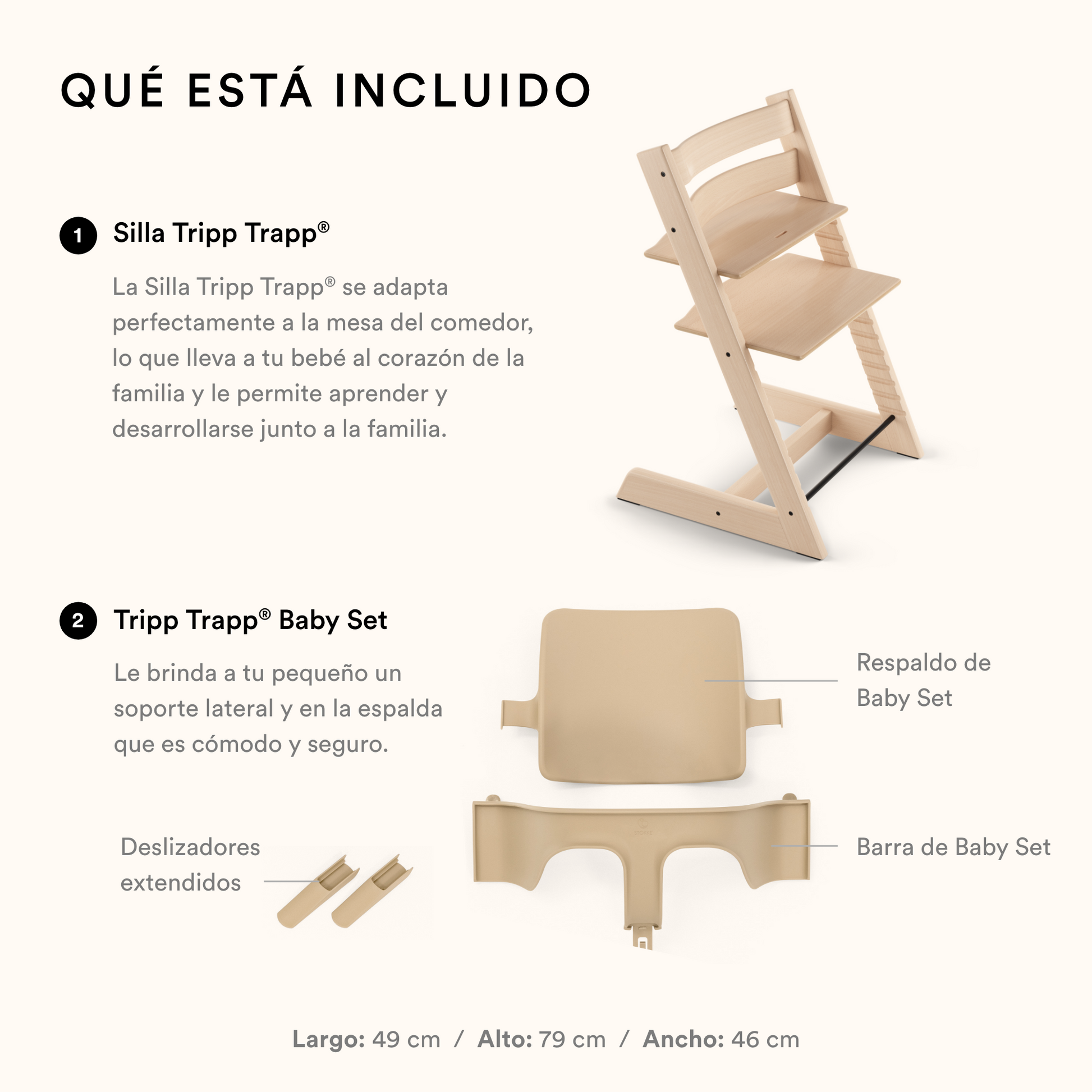 Pack Silla de comer evolutiva Stokke Tripp Trapp® BASIC²