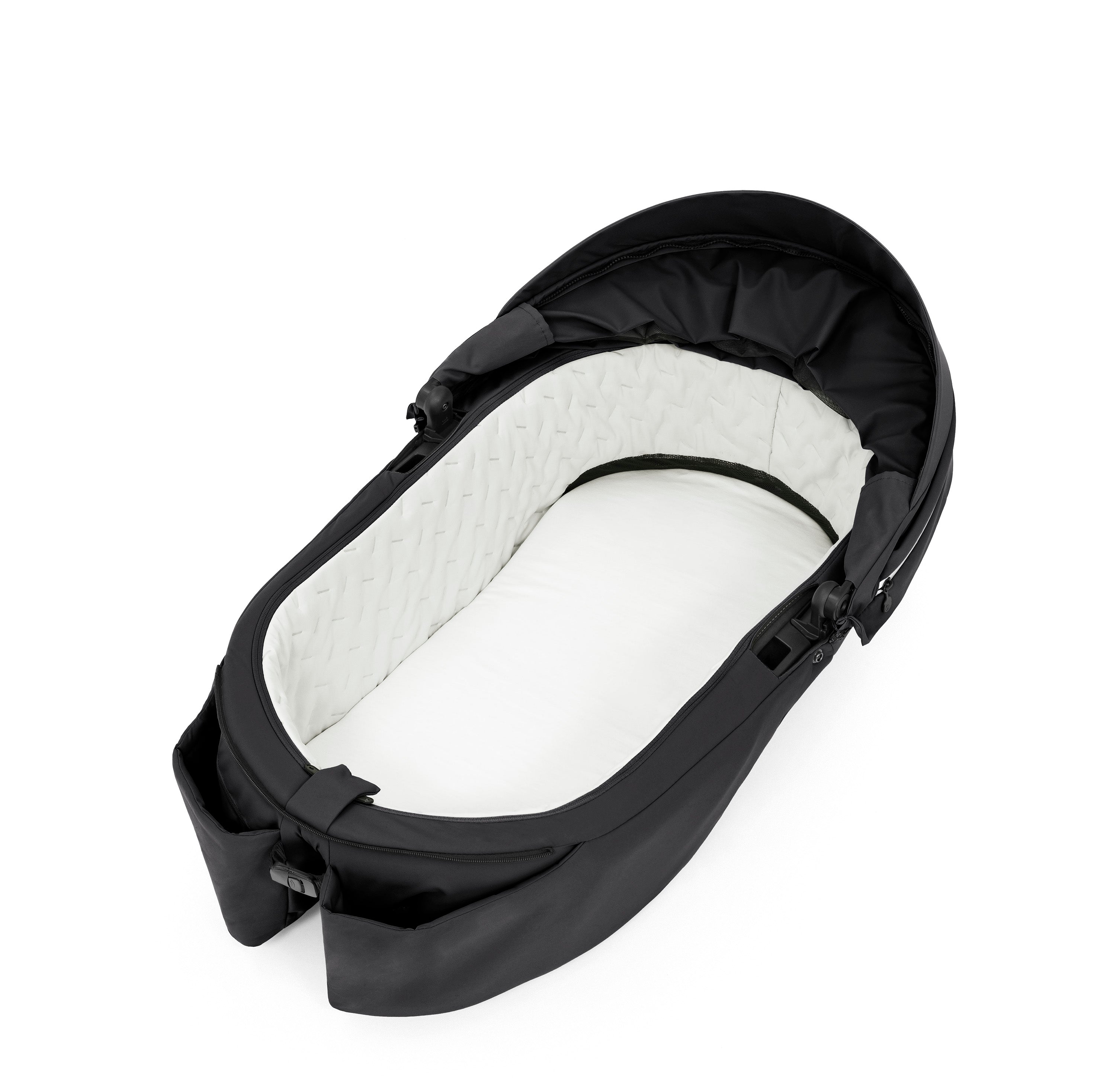 【良品】STOKKE Xplory V6 Stokke Xplory V6 Pushchair And Carrycot - Black Melange - Little